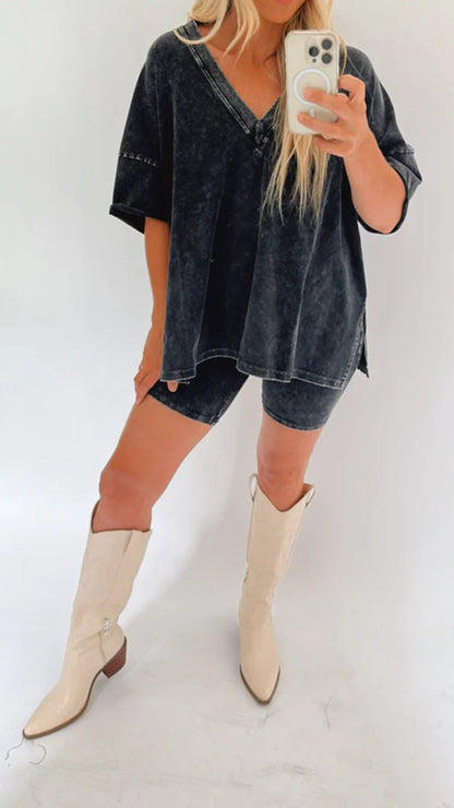 Comfortable Women's V-Neck Lounge Top