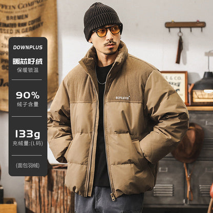 Warm Mens Down Filled Puffer Coat