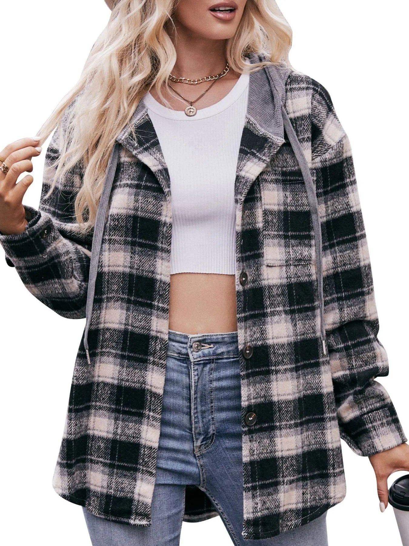 Relaxed Fit Flannel Shirt Jacket - Soft Everyday Layer - EasyApparels