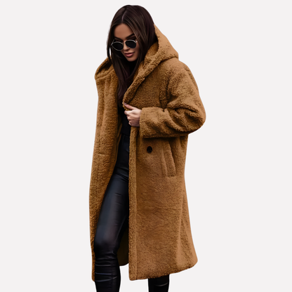 Ladies Warm Parka with Zip Front Closure