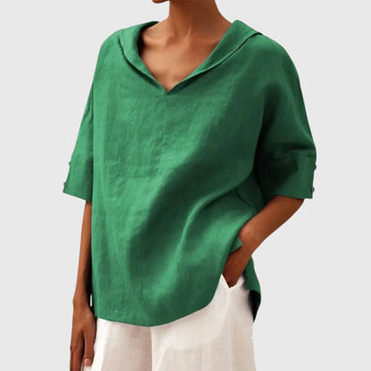 Women's Classic White Cotton Blouse