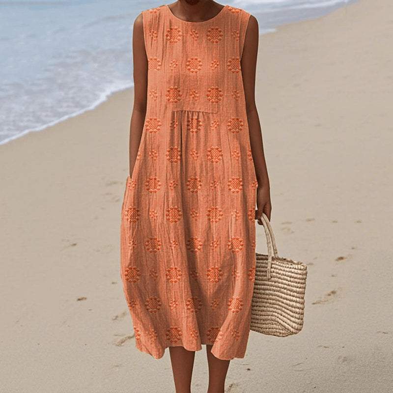 Comfortable Floral Midi Dress for Women