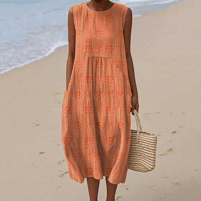 Comfortable Floral Midi Dress for Women