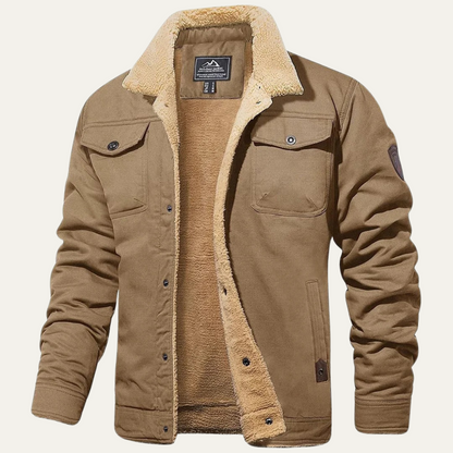 Thermal Insulated Mens Fleece Lined Winter Jacket - Vossary