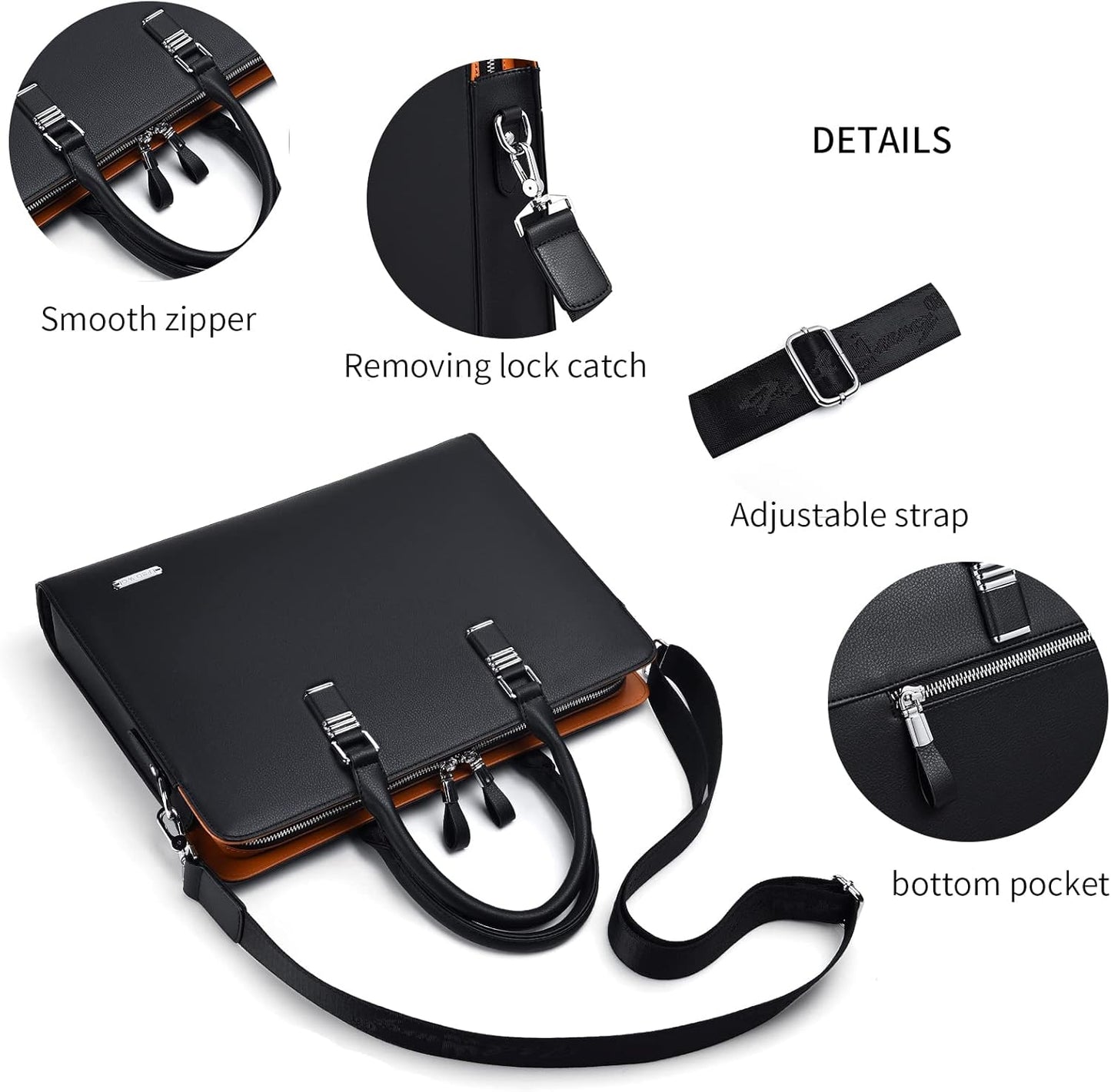 Premium Leather Executive Laptop Bag