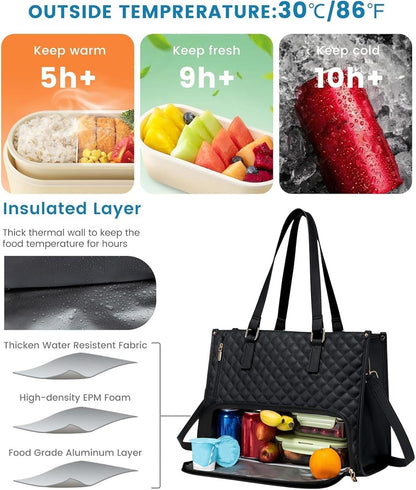 Versatile Thermal Lunch and Laptop Bag