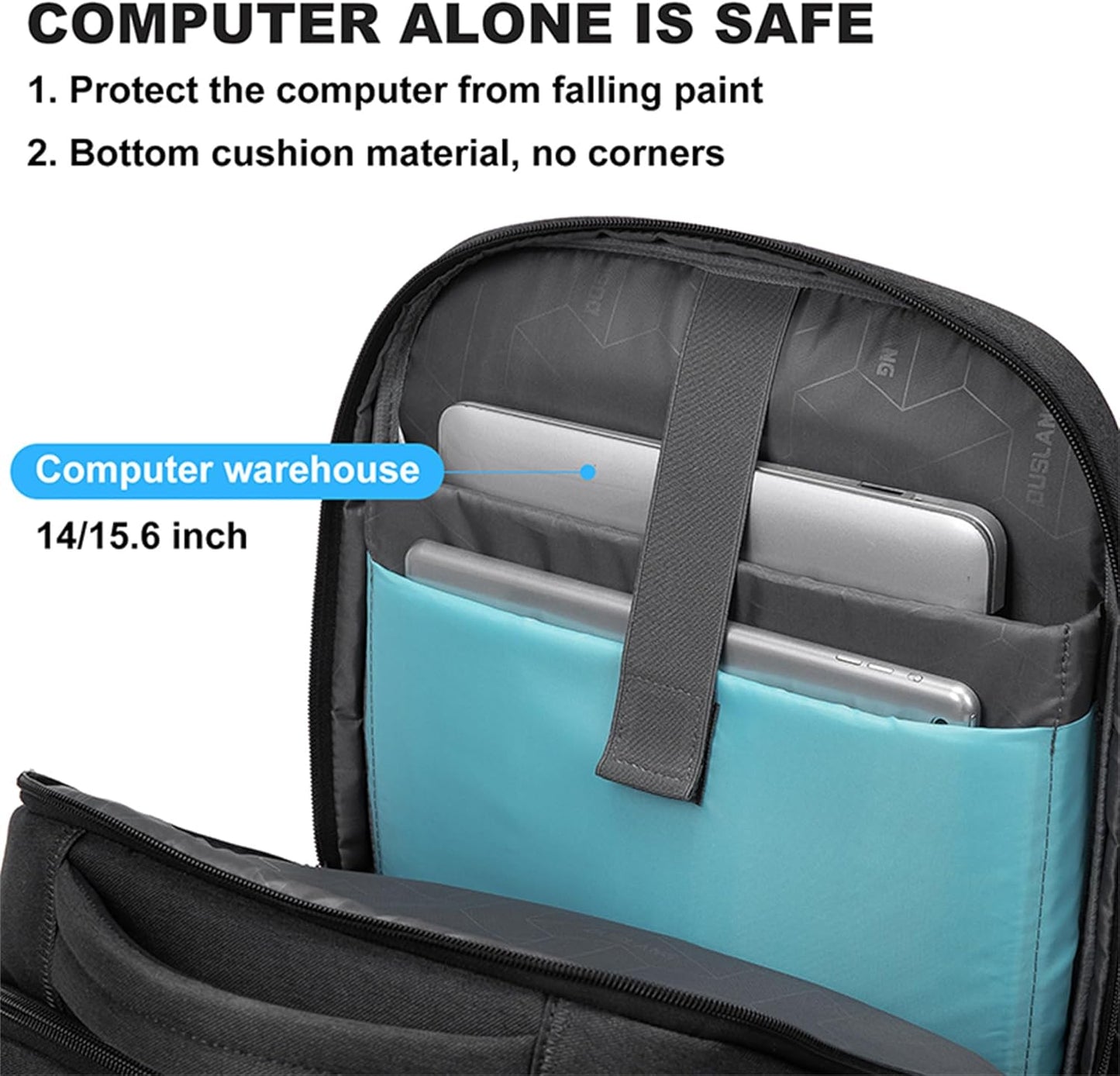 Durable Laptop and Travel Rucksack with Multiple Pockets