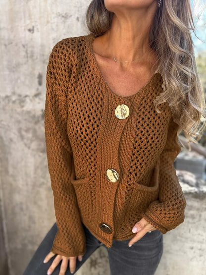Cozy Knit Open Front Long Cardigan