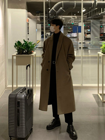 Classic Mens Waterproof Wool Coat