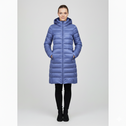 Women's Down Coat Slim Fit Hooded Jacket