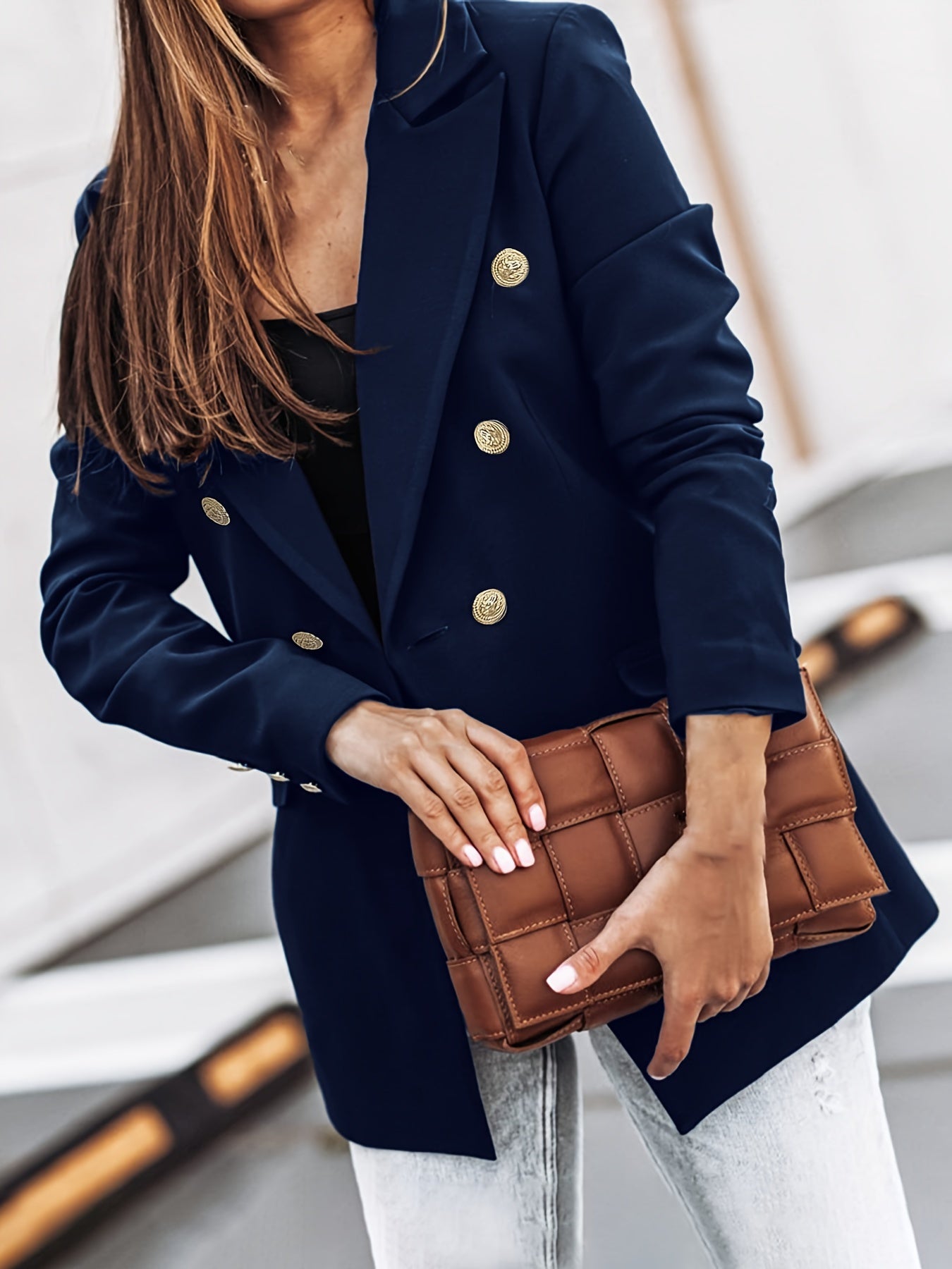Classic Office Ladies Tailored Blazer