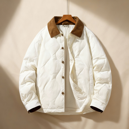 Rugged Textured Quilted Coat