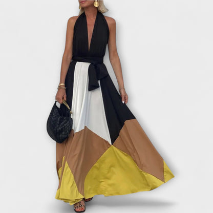 Elegant Backless Evening Maxi Dress