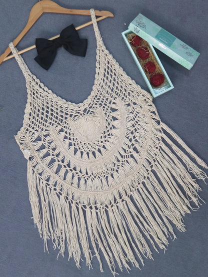 Bohemian Tassel Beach Kaftan