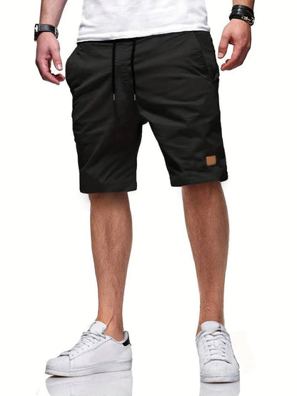 Elastic Waist Casual Shorts
