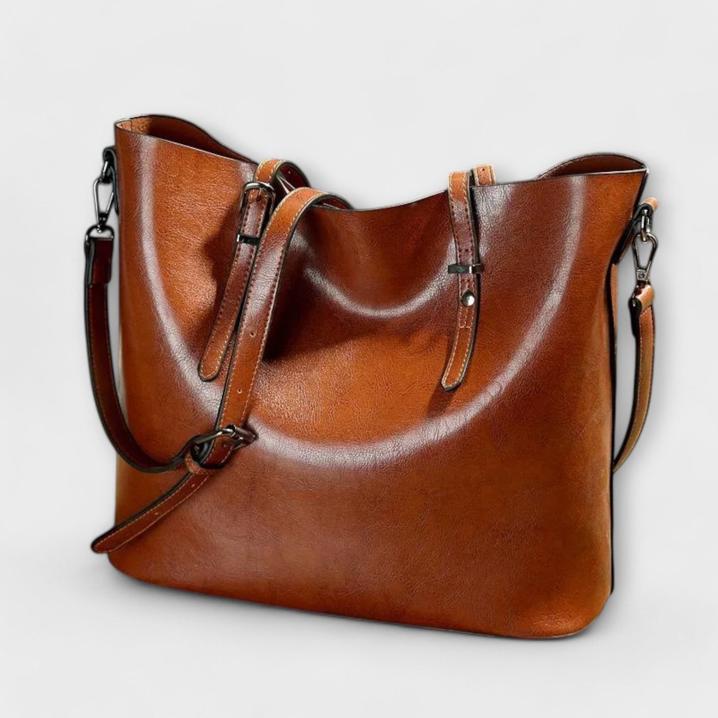Classic Ladies Leather Handbag - Vossary