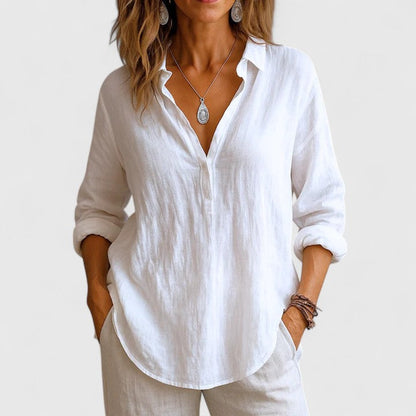 Relaxed Fit Cotton Blouse