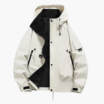 Waterproof Hoodie with Zip and Side Pockets