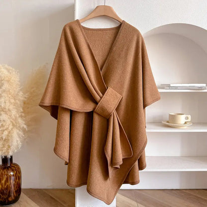Soft Oversized Women's Wrap Poncho