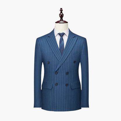 Classic Two Button Slim Fit Pinstripe Suit