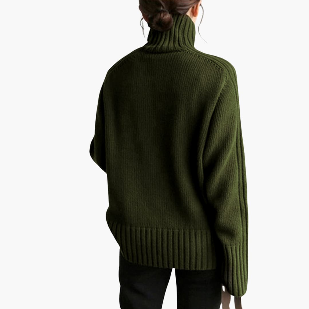 Cozy Women's Ribbed Turtleneck Sweater