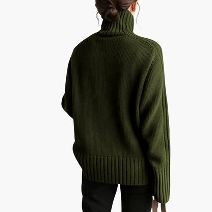 Cozy Women's Ribbed Turtleneck Sweater