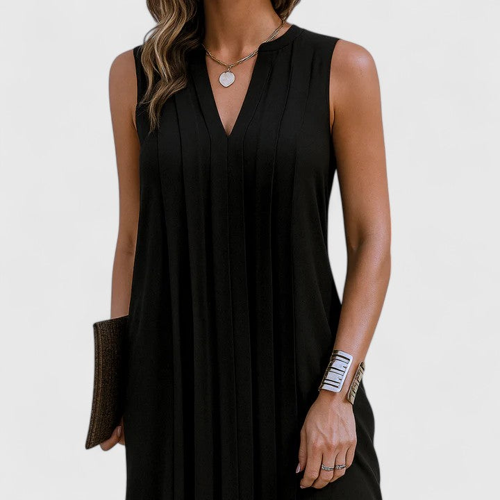 Chic V-Neckline Women's Dress