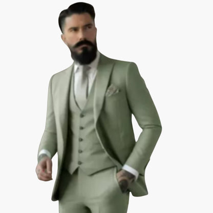 Stylish Men's Double-Breasted Suit