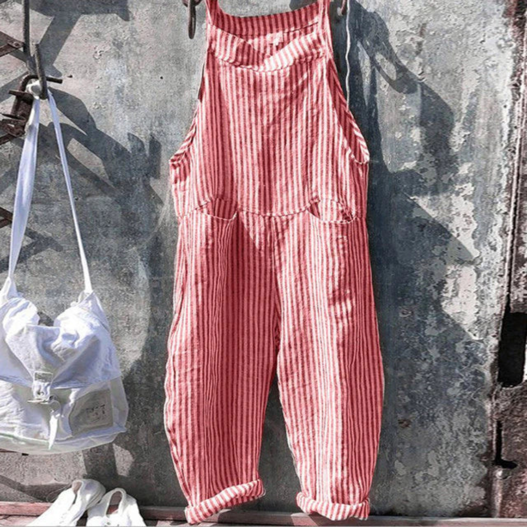 Comfortable Women's Wide Leg Gingham Jumpsuit