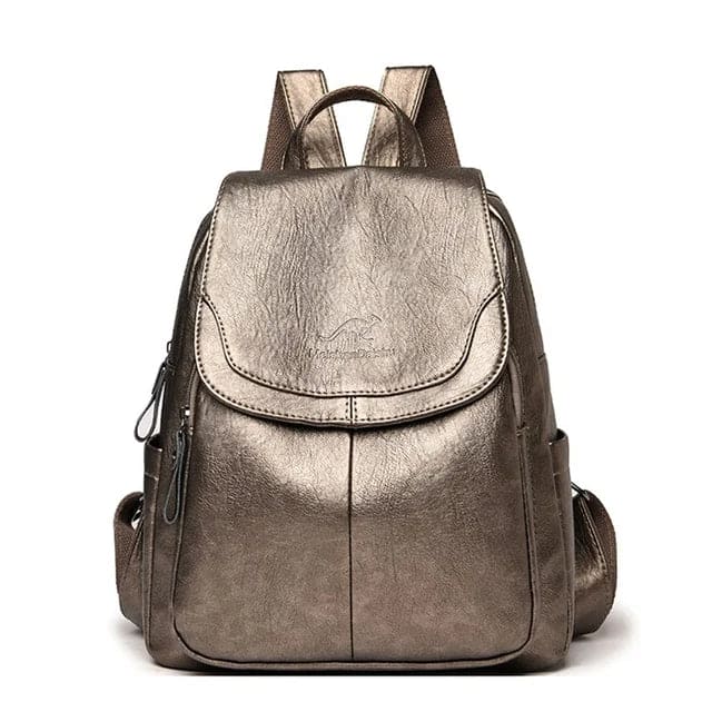 Classic Ladies Leather Rucksack Bag
