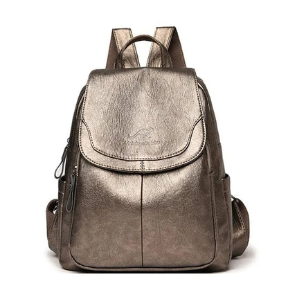 Classic Ladies Leather Rucksack Bag
