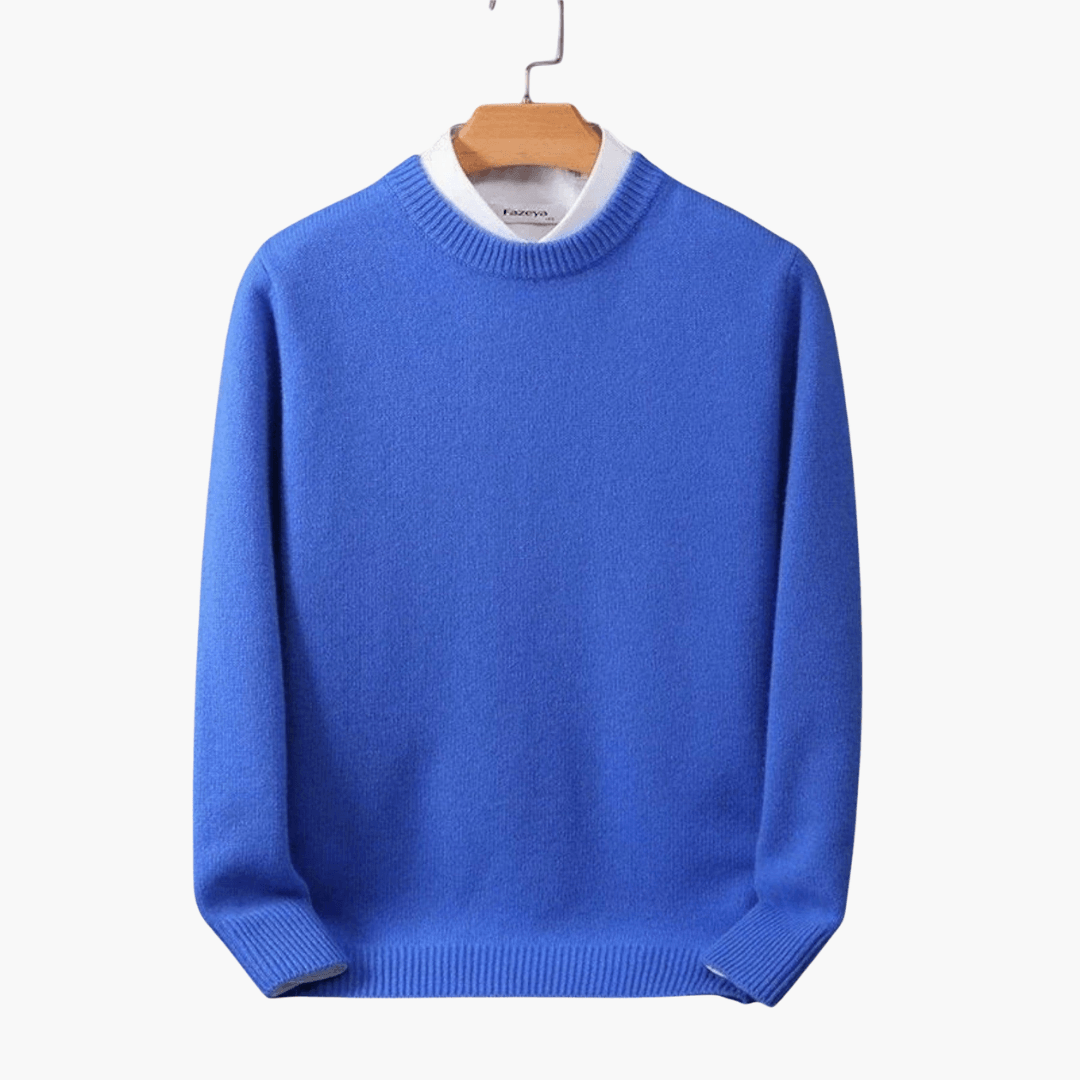 Cozy Mens Crew Neck Winter Sweater