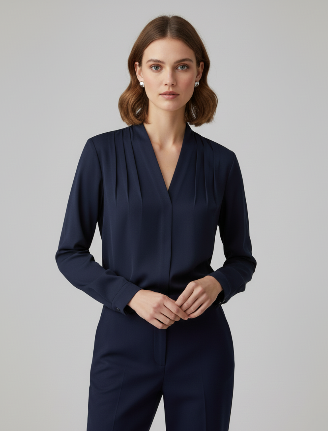 Luxury Ruffle Sleeve Women's Blouse