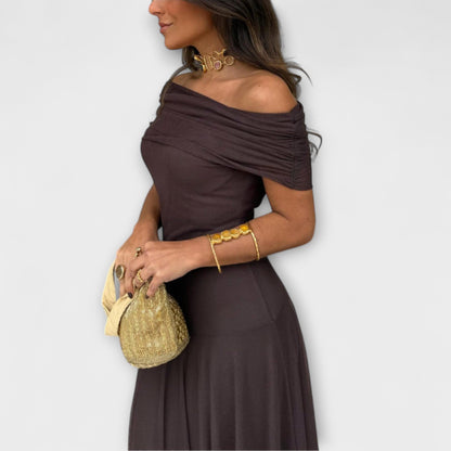 Chic Off Shoulder Breathable Summer Dress