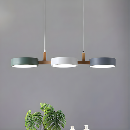 Contemporary Silver Overhead Lamp - Vossary