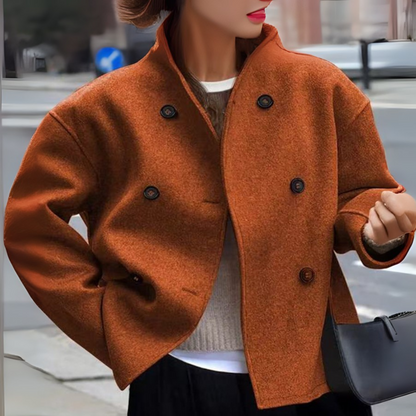 Warm Long Sleeve High Neck Winter Coat