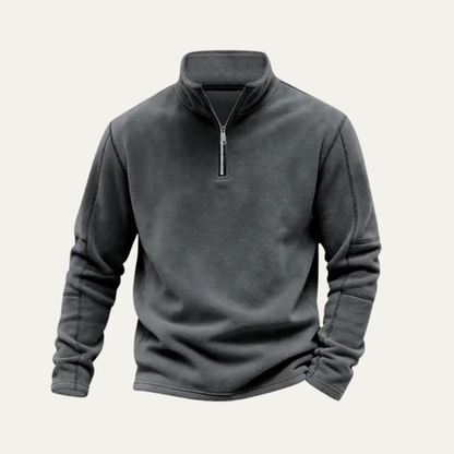 Thermal Men's Quarter Zip Fleece Pullover Sweater