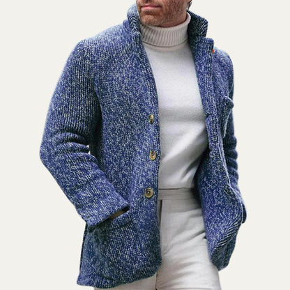 Cozy Men's Knit Button Cardigan Sweater