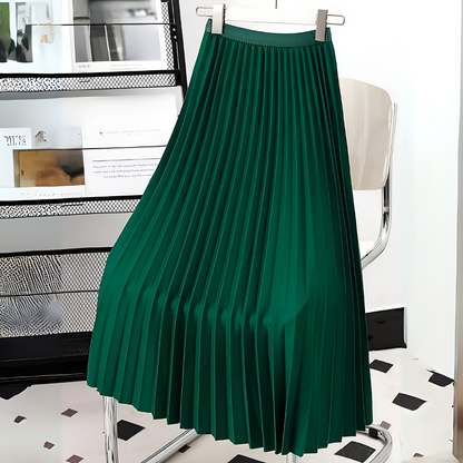 Luxurious Folded Waist Skirt