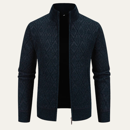 Stylish Men's Diamond Knit Blazer Jacket