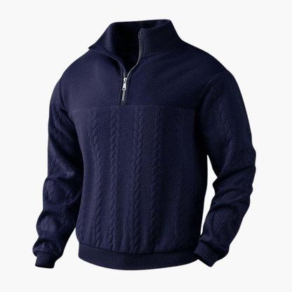 Classic Crew Neck Warm Sweater for Men