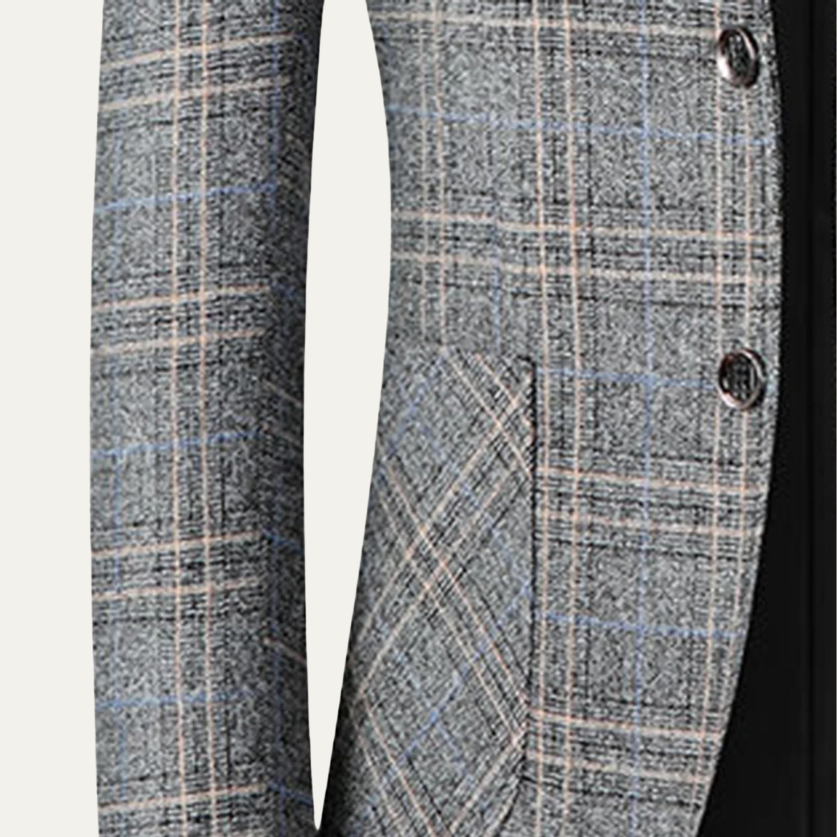 Stylish Men's Checked Slim Fit Blazer Jacket