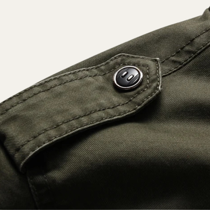 Rugged Men's Tactical Cargo Field Jacket