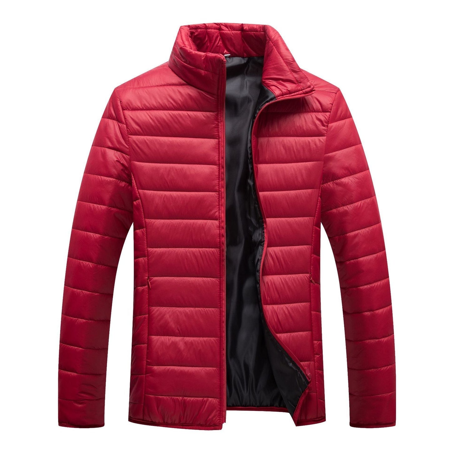 Warm Mens Down Filled Quilted Jacket Casual