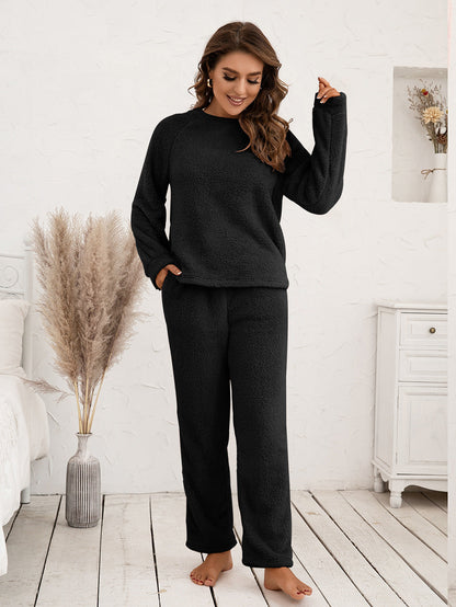 Cozy Plush Long Sleeve Loungewear Set