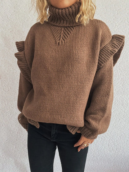 Feminine Crew Neck Winter Sweater