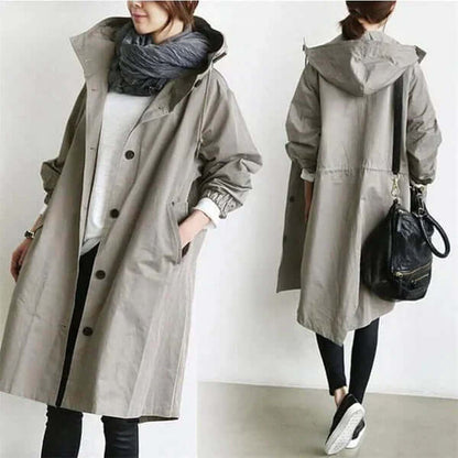 Waterproof Women's Rain Jacket - Lightweight Outdoor Cape
