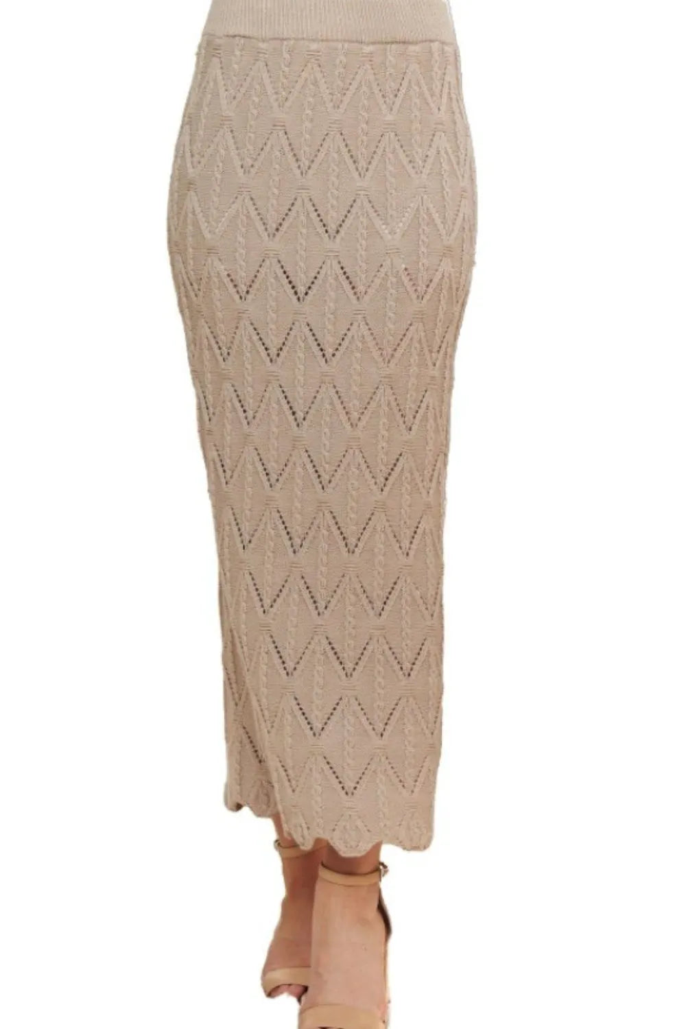 Flirty Ruffled Hem Knit Mini Skirt - EasyApparels