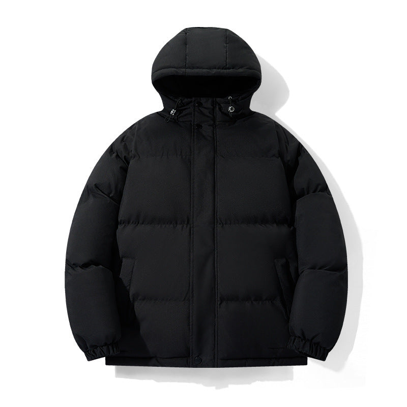 Warm Puffer Jacket - Hooded Short Chenille Coat