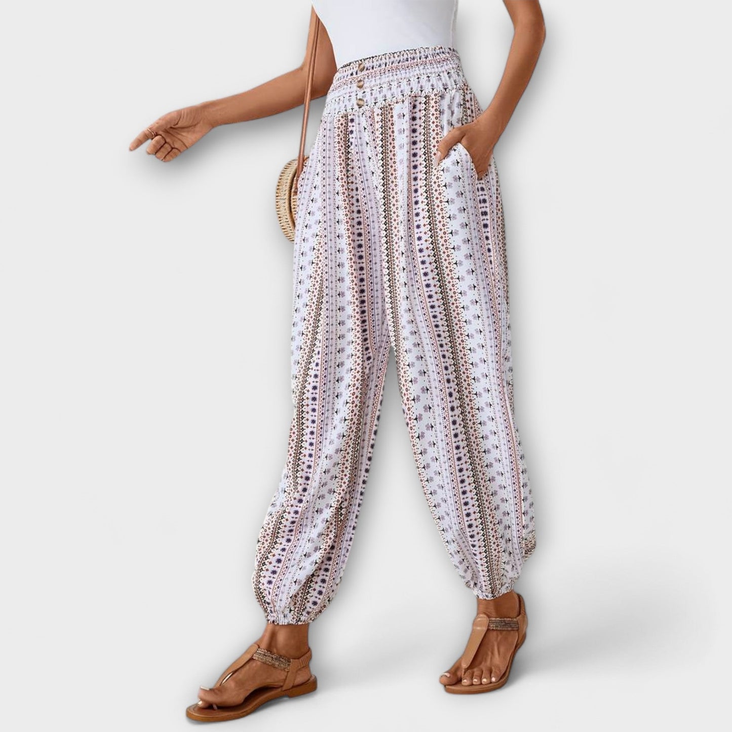 Colorful Printed Women's Pants